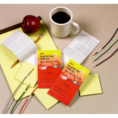 3M Scotchcode Pre-Printed Wire Marker Book SPB-02 80610596910